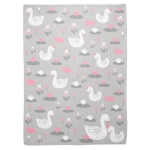 Stephen Joseph Knit Blanket Swan