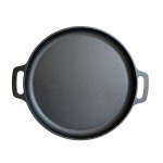 Lifespace Round Flat Cast Iron Grill Pan - 35CM