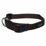 Rogz Utility Extra Large 25MM Lumberjack Dog Collar Chocolate Reflective
