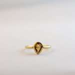 Pear Small - Citrine - Large