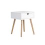 - Marion 1 Drawer Pedestal - Oak/white