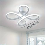 1PC LED Recessed Ceiling Light 30W 3500LM Modern Creative Flower Shape White Acrylic LED Ceiling Light For Balcony Hallway Bedro