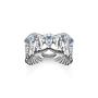 Ring Phoenix Wing With Blue Stones Silver - 50