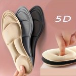 1PAIR Memory Foam 5D Sport Insoles For Shoes Women Men Deodorant Breathable Cushion Running Insoles Feet Care Insoles