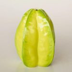 Yellow Ceramic Carrambola Vase – 17.5X12CM