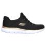 Skechers Women's Summits Fast Attraction Road Athleisure Shoes-black/gold - 7