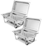 Commercial Catering Chafing Dish With Fuel Burners 8 L Single Pan