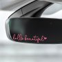 3-Pack Hello Beautiful Mirror Decal Stickers For Laptop Cup And Home Mirror Decor Paper Material Adhesive Labels