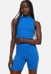 Ribbed Cycling Shorts - Bright Blue