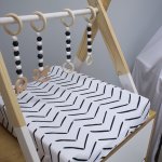 Changing Mat Cover Herringbone Stripes And Dashes Set