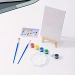 1PC Painting Set MINI Diy Hand-painted Painting Frame Paint Brush Set 10 15CM 3.93 5.9INCH
