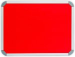 Info Board Aluminium Frame - 3000 1200MM - Red
