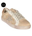Glitter Star Suede Sneaker - Beige 39
