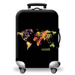 Printed Luggage Protector - World Map - XL
