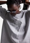 Oversized Printed T-Shirt - Light Grey electric Dreamer
