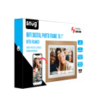 Snug Digital Photo Frame With Frameo 16GB 10.1INCH Wood