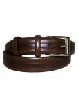 DH0307 Faux Leather Men's Pin Buckle Belt With Chain Design