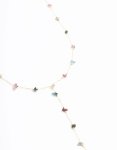Goldair Gold Semiprecious Chip Chain Y-necklace