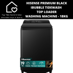 Hisense Premium Black Ibubble Top Loader Washing Machine - 19KG