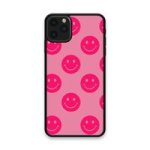 Custom Printed Tpu Cases - Apple Iphone 11 Pro Max & 39 Hot Pink Smiley& 39 By