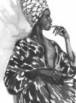 Bongi Grey Art Print - A4