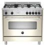 Americana 5 Gas Burner With Gas Oven & Gas Grill 90CM Cream