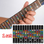 1 Set Self-study Guitar Fretboard Note Decals Fingerboard Frets Guidance Scales Stickers The Color Is Random