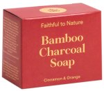 Faithful To Nature Ftn Bamboo Charcoal Soap Cinnamon & Orange