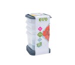 150 Ml 4 PC Snack Box Grey