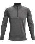 Men's Ua Tech Zip Long Sleeve - Carbon Heather Black XL