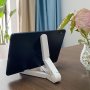 Adjustable Tablet And Phone Holder: Portable Folding Desk Stand With Enhanced Cooling - Perfect Gift For Tech Enthusiasts