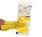 Gloves Rubber-lined Large