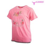 Girls Floral Silhouette Tee Blush - 13 14