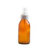 100ML Amber Glass Generic Bottle With Atomiser Spray - Natural 28 410