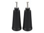 Le Creuset Angular Stoneware Oil & Vinegar Carafes Set Of 2 Matte Black