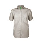 Homegrown Man’s Short Sleeve Shirt Stone