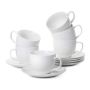 120CC Espresso Cups With Saucers Set - 12-PIECE