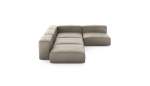 Four Module Corner Sofa - Leather - Beige - 241CM X 346CM