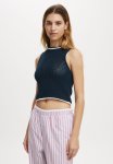 Cotton On Set Match Sporty Mesh Tank - Twilight Blue