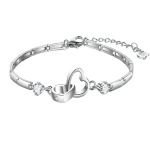 925 Sterling Silver Bracelets Bangles For Women Valentine's Days Gift