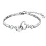 925 Sterling Silver Bracelets Bangles For Women Valentine's Days Gift
