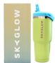 Skyglow -stainless Steel Tumbler With Straw Vacuum Insulated Water Bottle - Coral Green