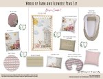 Cot Duvet Bedding World Of Farm And Flowerse Pink Set