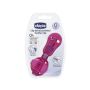 Chicco Clip With Teat Cover Pink