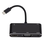 Type-c To HDMI Vga Audio USB 3.0 Hub Adapter With Pd Charger – Gc