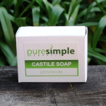 Castile Bar Soap Geranium Pure Simple