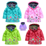 Colourful Flower Jacket Blue 5-6Y