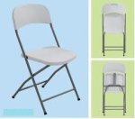 Unique Blow Moulded Folding Plastic Chair With Steel Frame