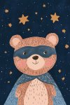 Super Bear - Wall Art Print - A1