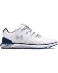 Men's Ua Hovr Fade 2 Spikeless Wide E Golf Shoes - White 6